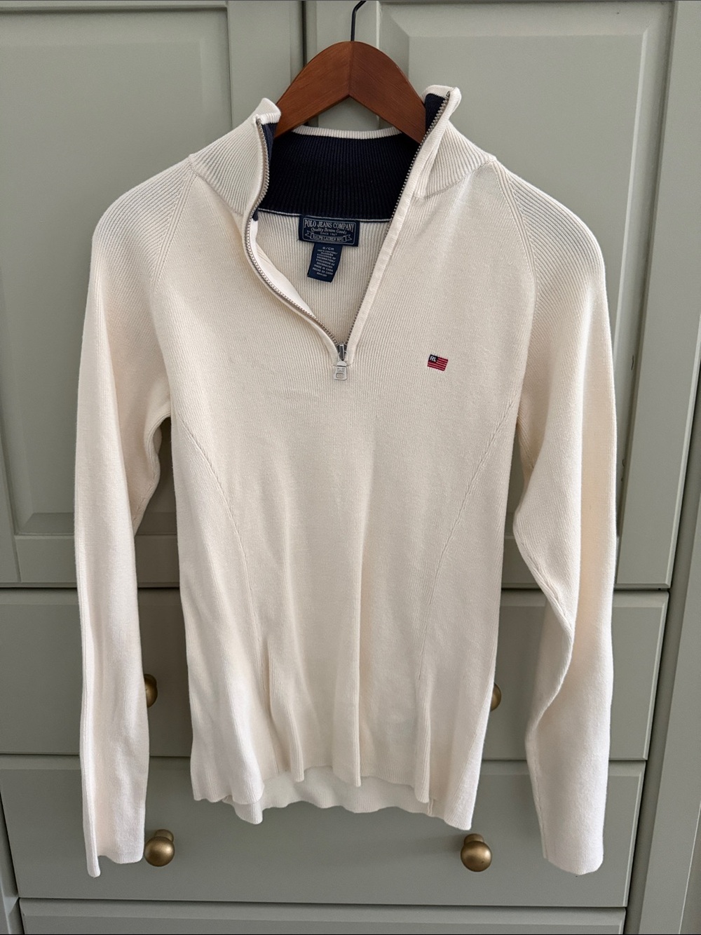 Ralph Lauren Cream Quarter Zip